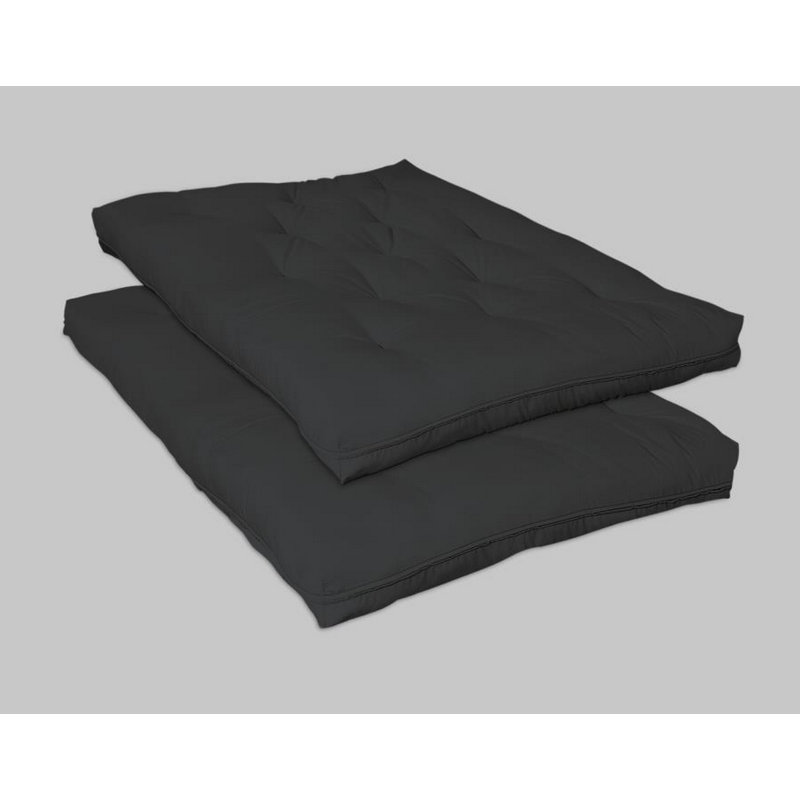 Coussin de futon promotionnel noir, 7.5"