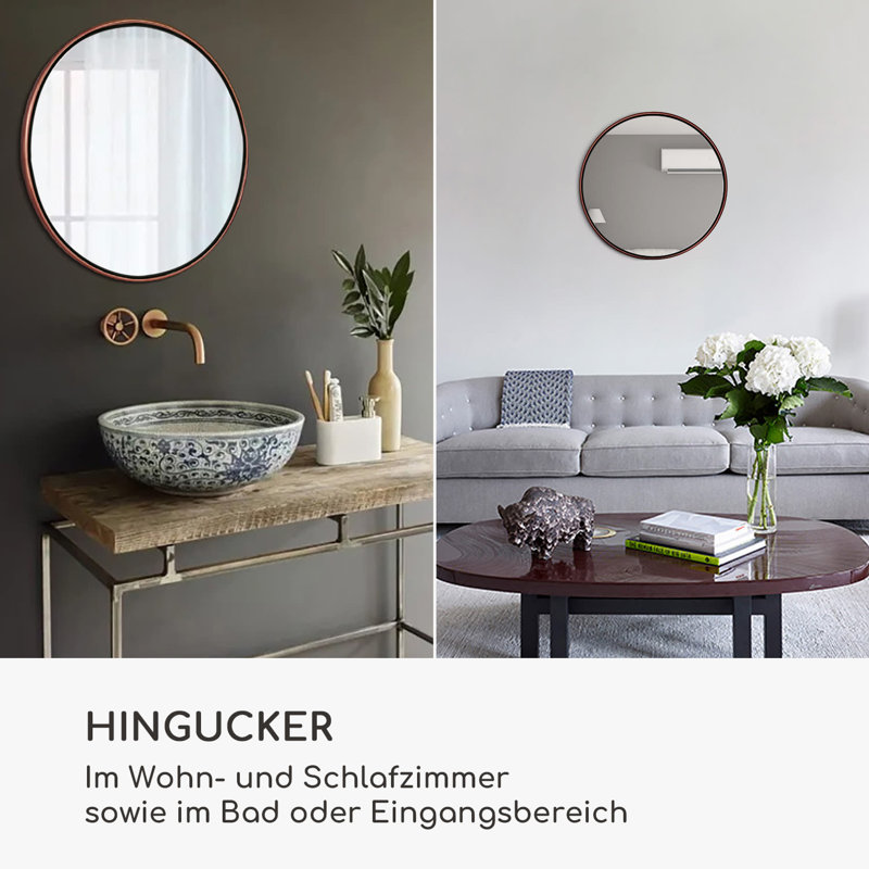 Metal Round Wall Mirror