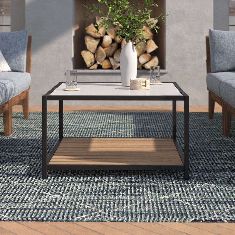 Michael 31'' Stone Outdoor Coffee Table