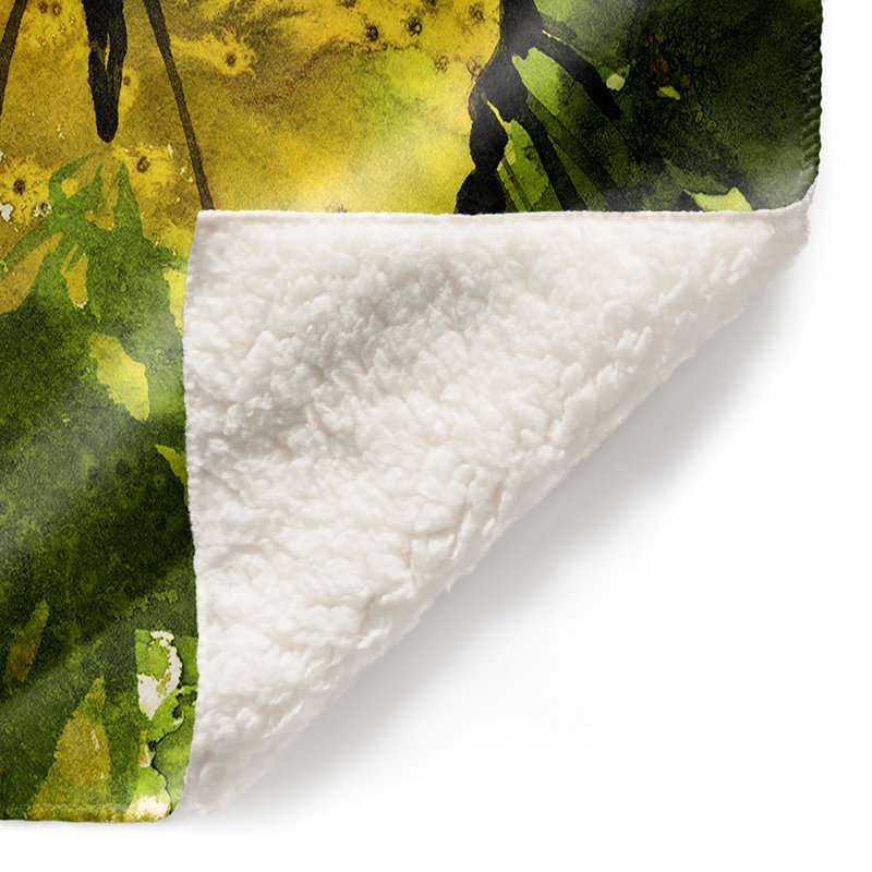 Couverture sherpae douce 35 de papillon aquarelle, l 51 po x L 60 po