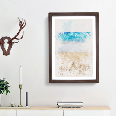 Stone upon a Beach in Spain - Picture Frame Painting Print