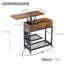 Table de bout à plateau relevable avec station de charge-52192330