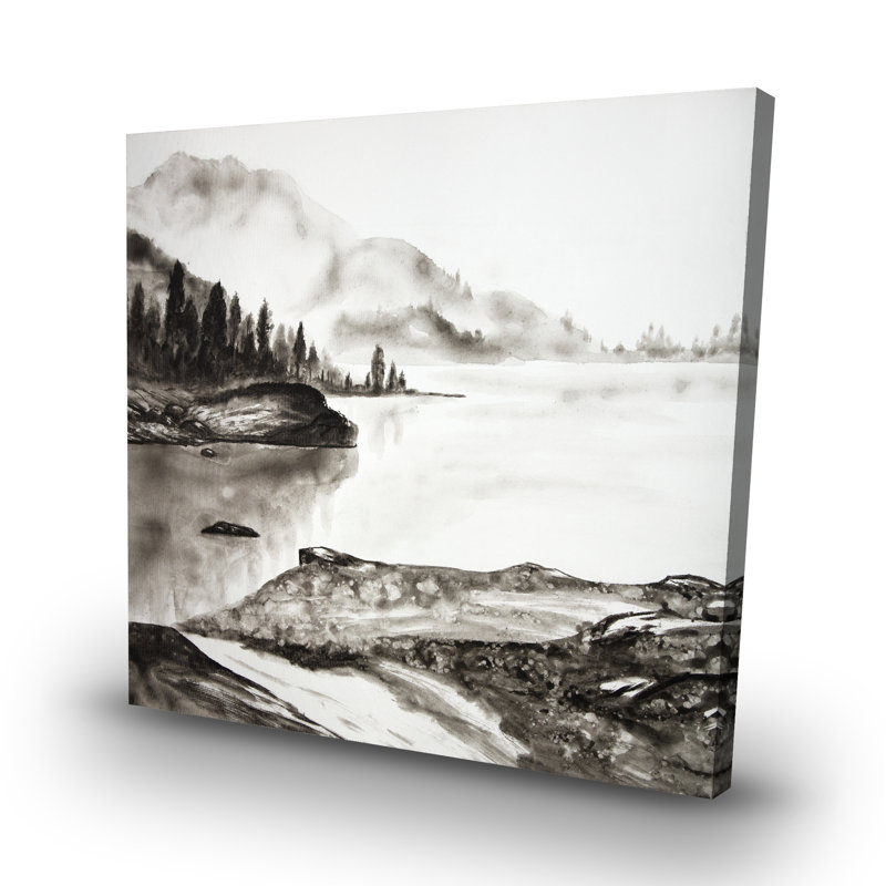 Peaceful landscape - 32"x32" art on canvas