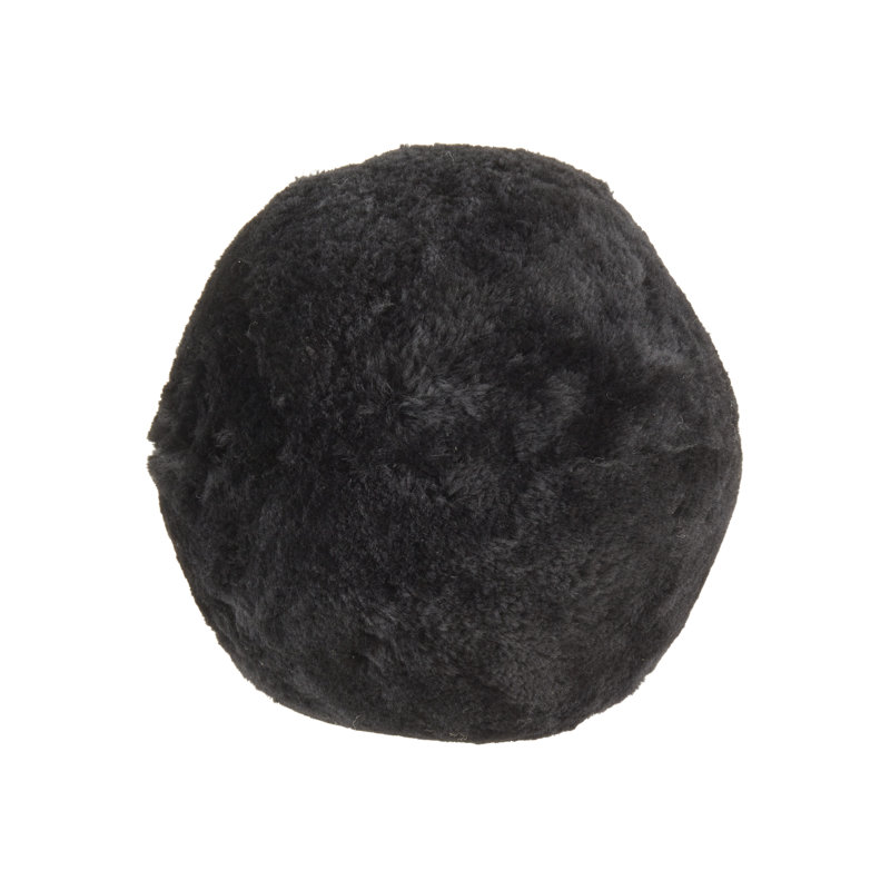 New Zealand Collection Wool Throw Pillow, Black