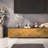 Natural Pine TV Stand with Ample Storage-106235741-106235744