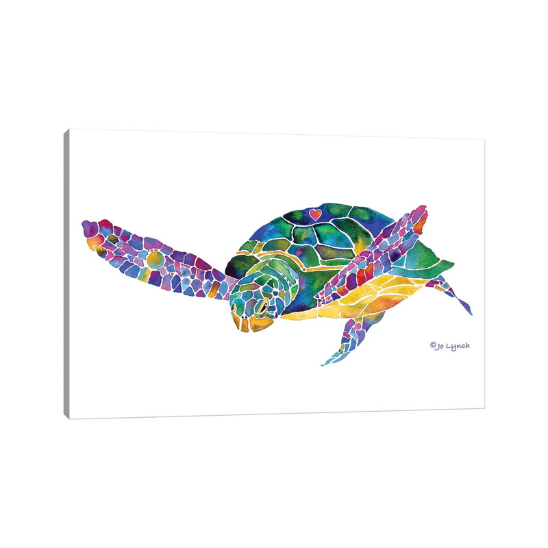 Sea Turtle Ocean 6 1 Piece Wrapped Canvas Wall Art