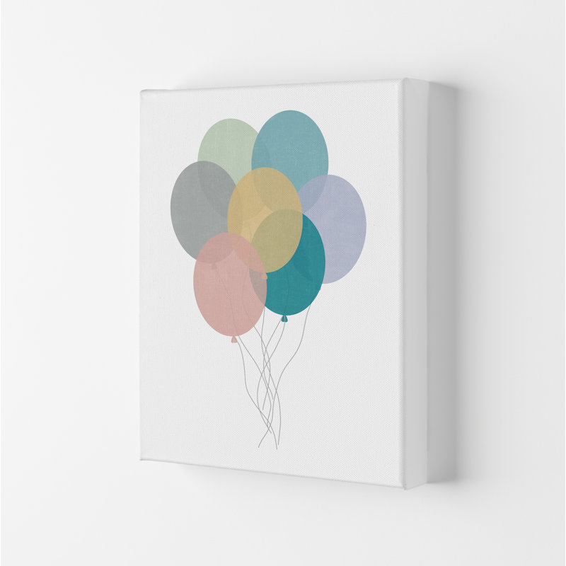 Nursery Collection Balloons - Print, 30cm H x 21cm W x 1cm D, No Frame