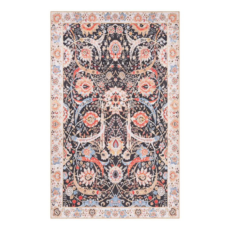 Matilynn Performance Chenille Floral Indoor Rug, Rectangle 5'1" x 8'