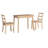 Aremy Rectangular 3-Piece Extendable Drop Leaf Dining Set -2046498245