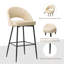 Tabouret de bar rembourré matelassé Ejvind-115236583-88133149