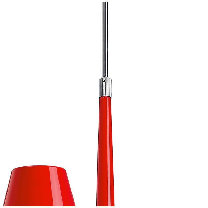 Sorrento 3 - Light Sputnik Chandelier, Red