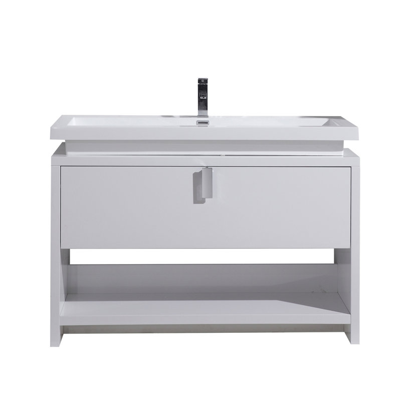 Ensemble de meuble-lavabo simple 47 po Ovando, Blanc