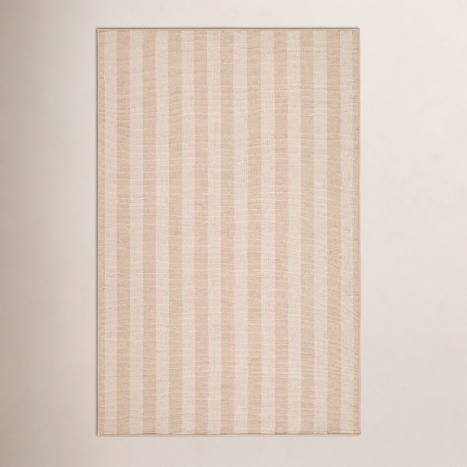 Jeanette Hand-Woven Striped Rug, Rectangle 2' x 3', Beige