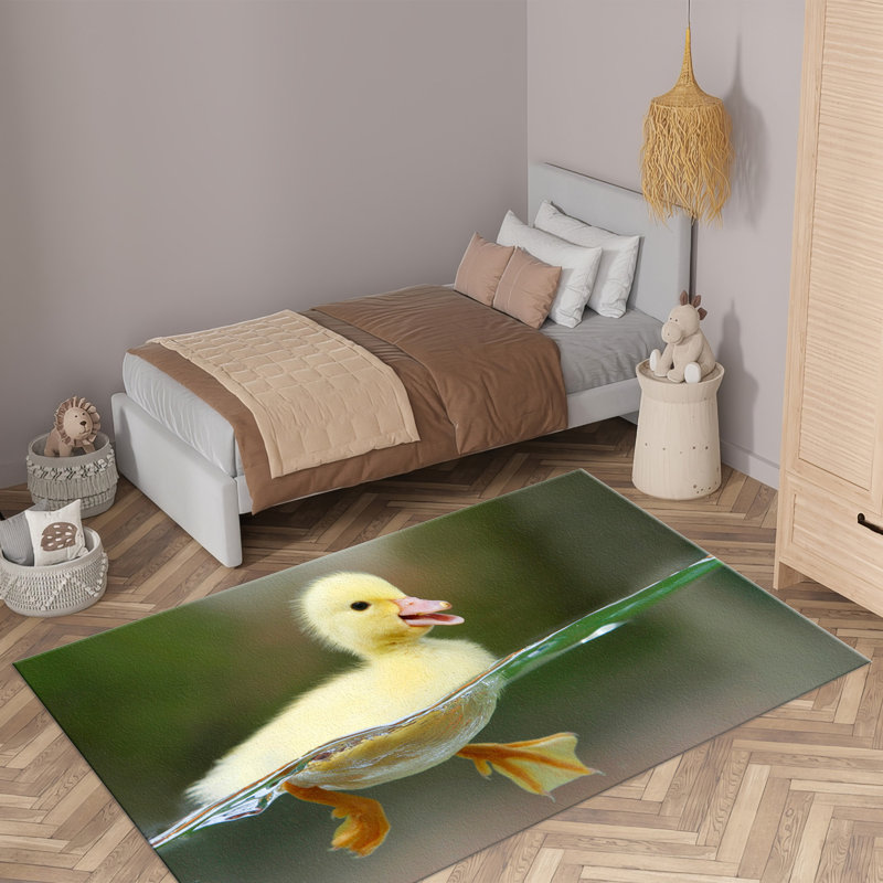 Stunning Non-Woven Thin Type Area Rug with Elegant Floral Design Perfect for Interior Decoration in Homes and Offices