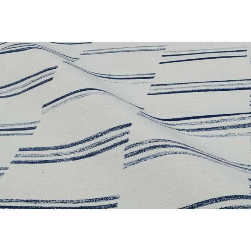 Mahon Aqua Area Rug, Rectangle 6' x 9'