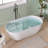 51'' Freestanding Soaking Solid Surface Bathtub