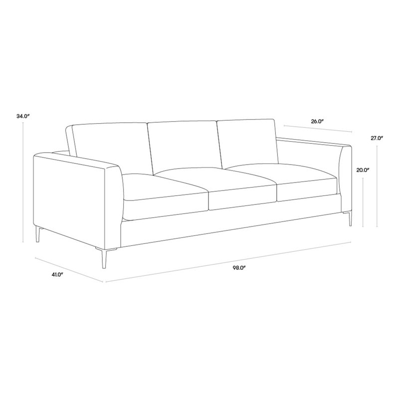 Byward Sofa, Liv Wicker