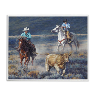 The Chase Cowboys Framed Giclee Art by David Graham