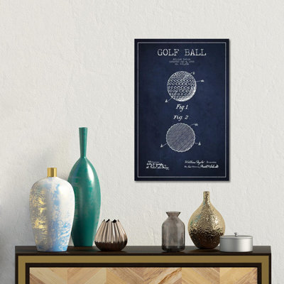 Giclée sur toile bleu marine