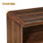 63" Curved-Edge 4-Door Sideboard With Two Compartments And Grooved Trim Finish For Dinning, Kitchen-1095182185