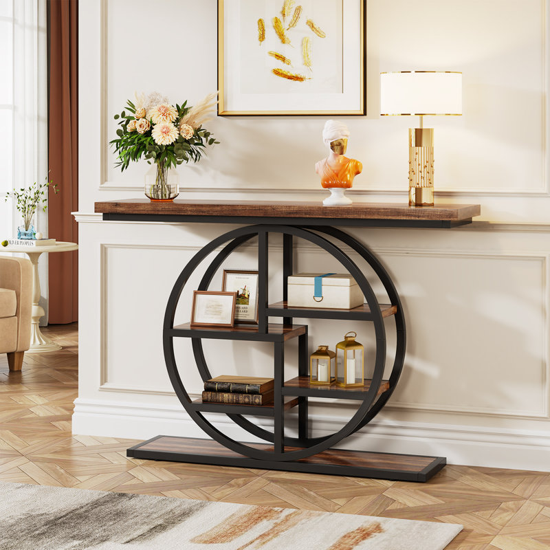 105cm Console Table, Dark Brown