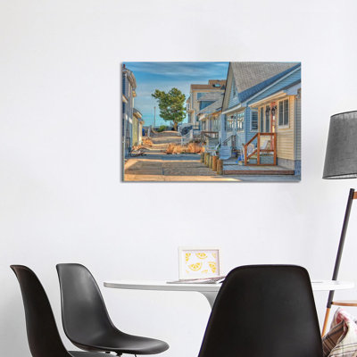 Jersey Cottages by David Gardiner - Wrapped Canvas Print