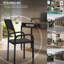 Chaise de bureau avec structure en métal, noire