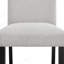 Ensemble de table de salle à manger 5 pièces à hauteur de comptoir carré en faux marbre et tissu gris clair