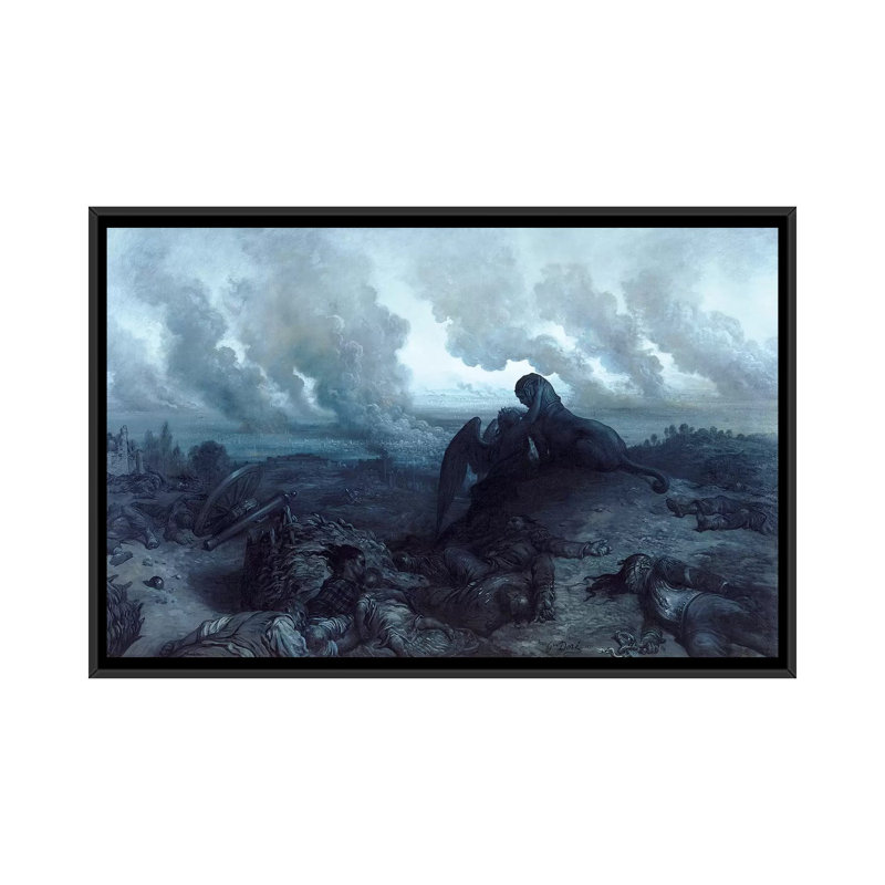 « the enigma, 1871 », impression sur toile, H 18 po x l 26 po x P 1,5 po, Toile avec cadre noir, Pas de tapis