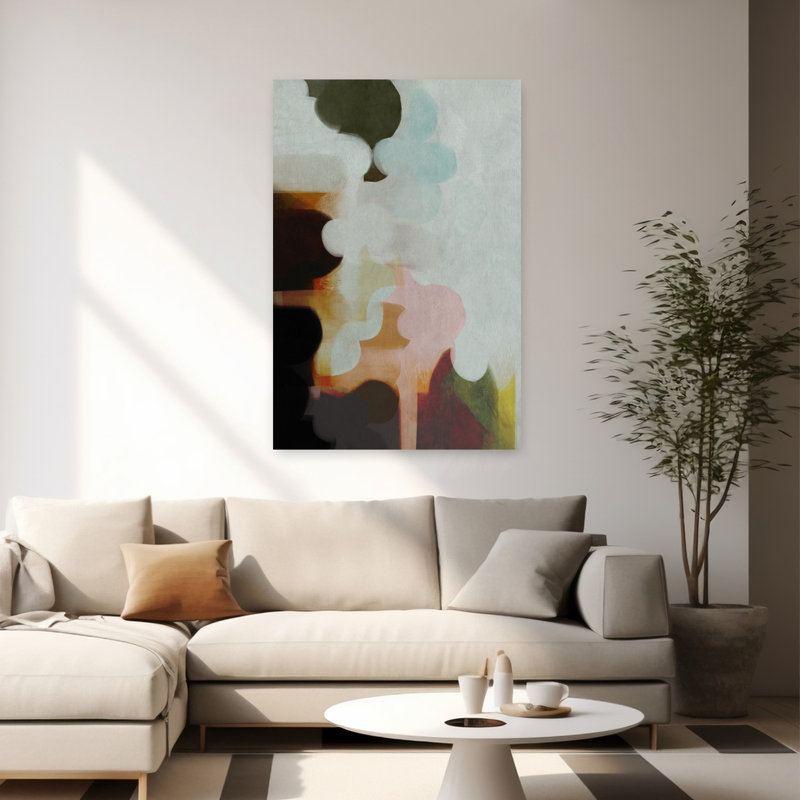 Art contemporain contemporain abstrait, H 60 po x l 40 po