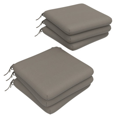 Sunbrella Square Dining Chair Cushions, 3" Foam Replacement Cushion