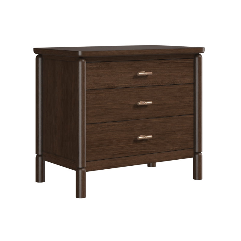 Verge 3 Drawer Nightstand