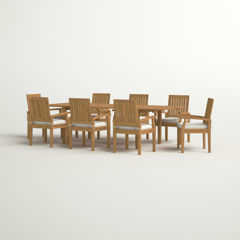 Ensemble repas d'extérieur 9 pièces Marina