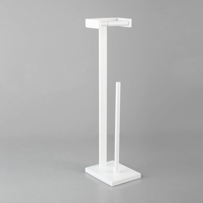 Porte-papier hygiénique sur pied avec base lourde Gerzwy, acier inoxydable SUS 304, antirouille, anti-corrosion et porte-papier hygiénique moderne