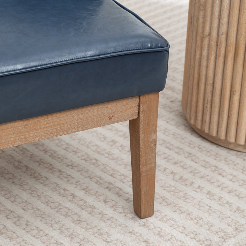 Karoll Upholstered Barrel Chair, Navy