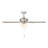 Gallant II 52 in. Indoor/Covered Outdoor Brushed Nickel Transitional Ceiling Fan with Three 3000K LED Bulbs Included-1673919576-1673919582