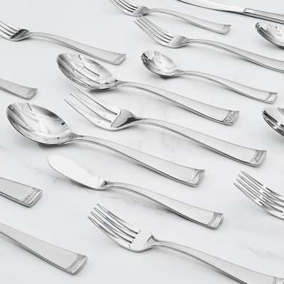 Stainless Steel Cutlery Set With Bead Edges