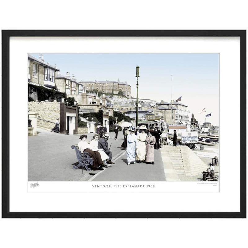 Yarmouth, The Square C1955 - Single Picture Frame Print, Beige/Brown, 40cm H x 50cm W x 2.3cm D