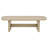 Beige Oak Coastal Rectangular Cocktail Coffee Table