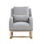 Fauteuil à bascule de salon moderne à dossier haut l 27,5 po avec un coussin lombaire et deux poches latérales-627235827
