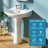 21" W x 19" D Pedestal Sink for Bathrooms U-Shaped Vitreous China, 1 Faucet Hole & Overflow, White-111972569