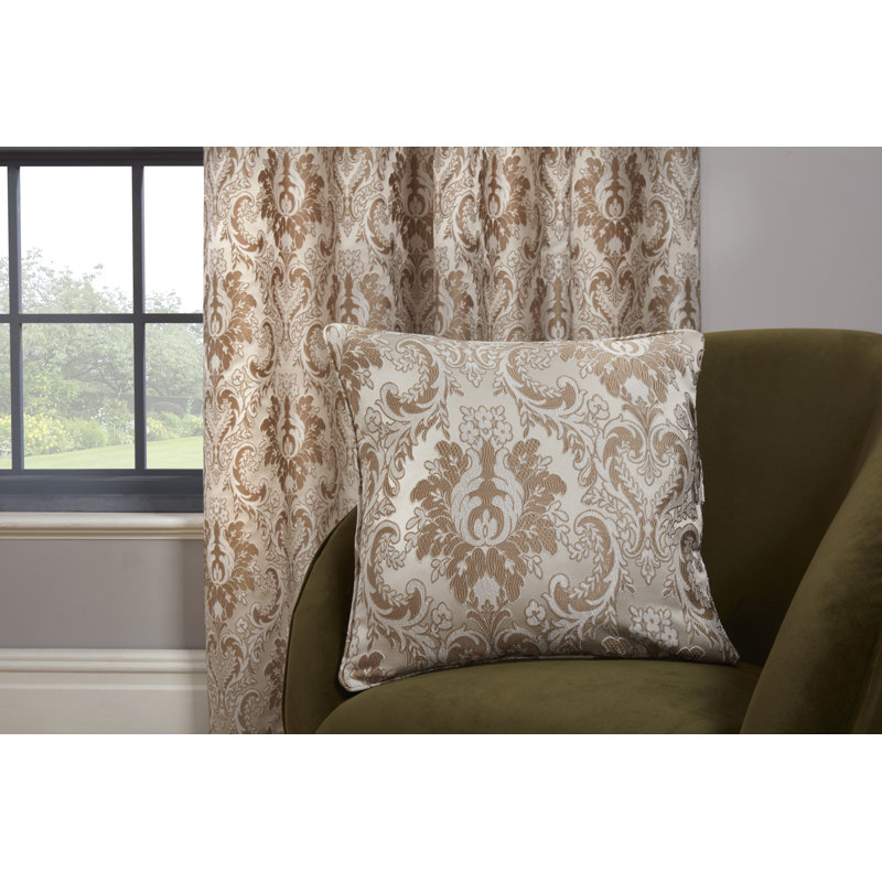 Matterson Damask Square Cushion, Latte