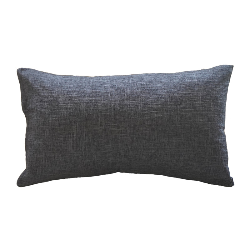 Ensemble de 2 housses de coussin décoratif seulement - Housses de coussin décoratif 12 po x 20 po, Pas de bourre, Gris