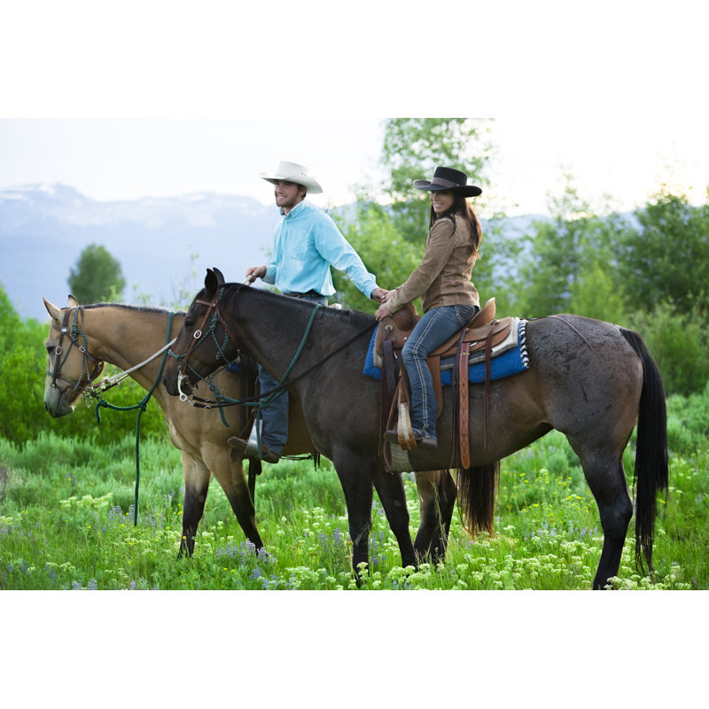 Cowboys by Fstop123 - No Frame Print on Canvas, 51cm H x 76cm W