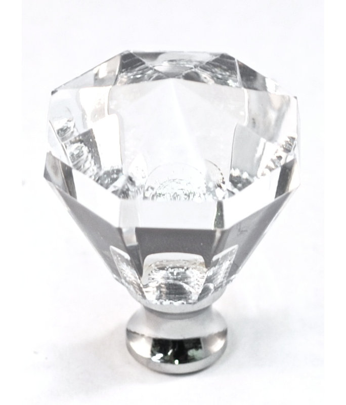 1 1/4" Diameter Conical Knob, Pewter