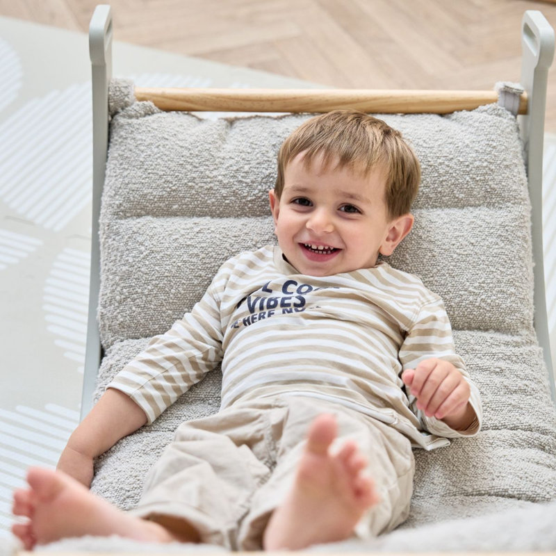 Scala Montessori Pikler Rocking Frame Cushion ONLY – Boucle, Mushroom