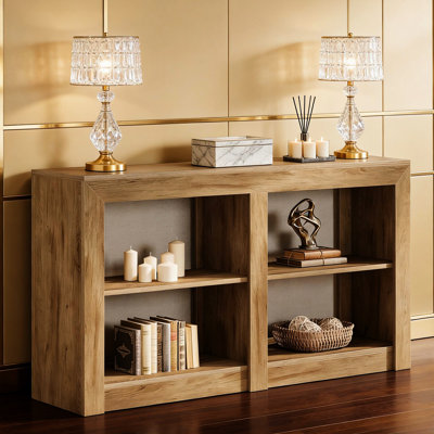 Console rustique à 3 niveaux de 59,1 pouces Rustic