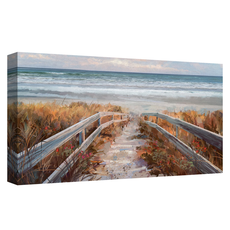 Reproduction d’art sur toile « dune crossing »-sans cadre, H 24 po x l 48 po x P 1,5 po