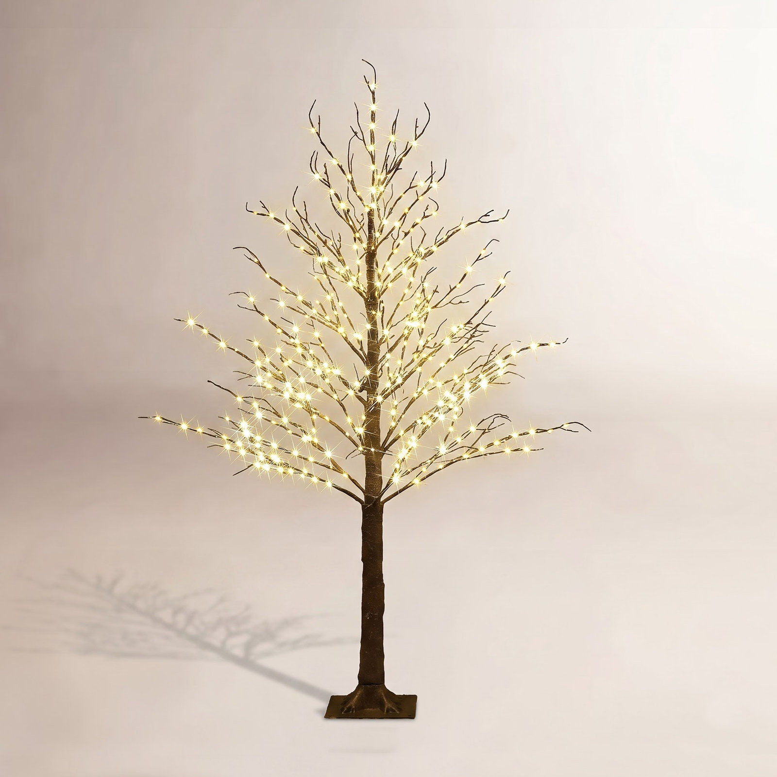 6' Lighted Brown Tree