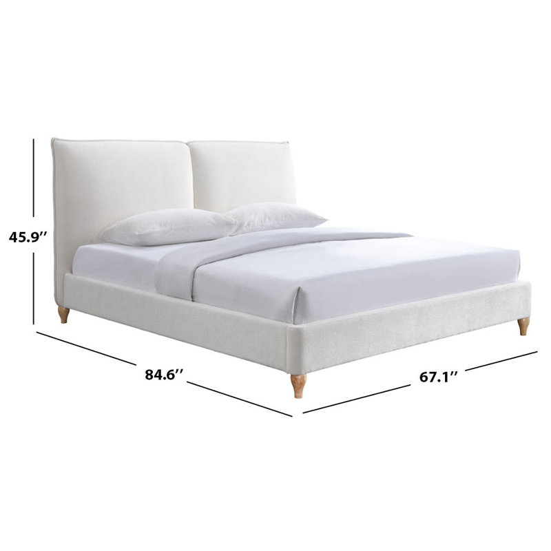 Sophianna Platform Queen Bed, Ivory/Natural, Queen